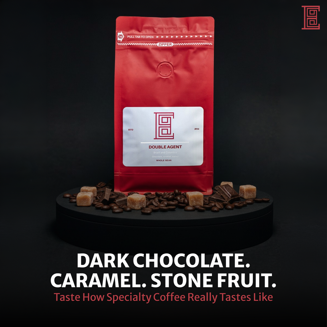 Double Agent Blend — Medium Roast Coffee Beans | Brazil & Colombia | Specialty Whole Bean