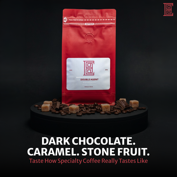 Double Agent Blend — Medium Roast Coffee Beans | Brazil & Colombia | Specialty Whole Bean
